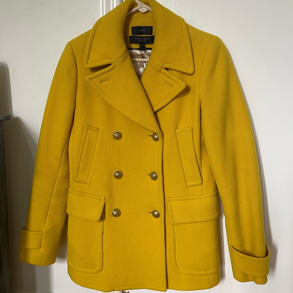 STADIUM CLOTH bY NELLO GORI 6T Preowned Wool Blend Double Breasted Peacoat